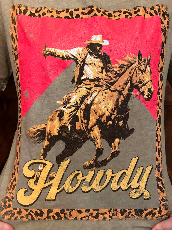 LEOPARD HOWDY T-SHIRT