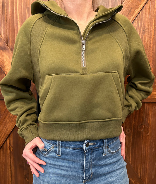 25% OFF OLIVE MY SCUBA CROP