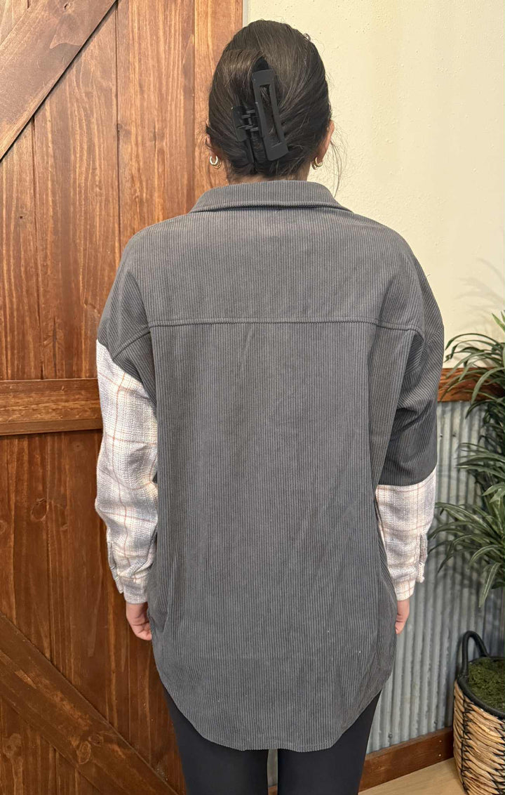 TOUGH CHOICE PLAID BUTTON UP