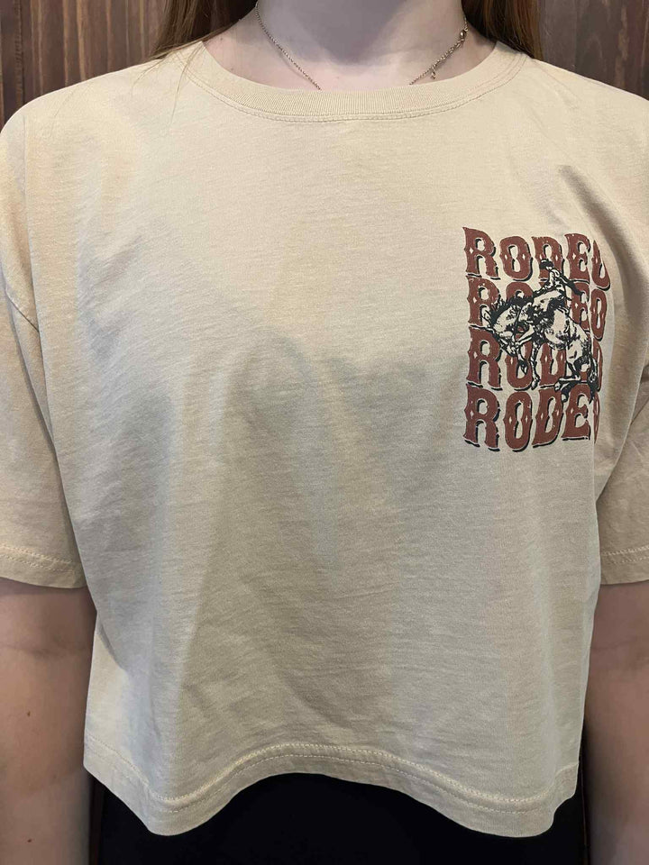 RODEO GRAPHIC CROP TOP