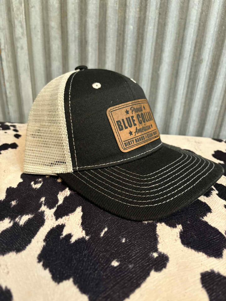 PROUD BLUE COLLAR TRUCKER HAT