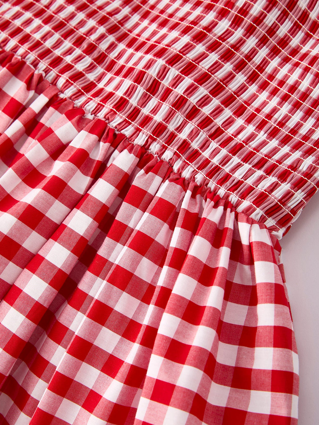 Mommy & Me Adult Dress – Red Plaid Sleeveless Outfit for Party