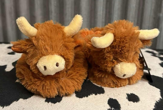 LONGHORN HIGHLAND BABY SLIPPERS 0-6MO