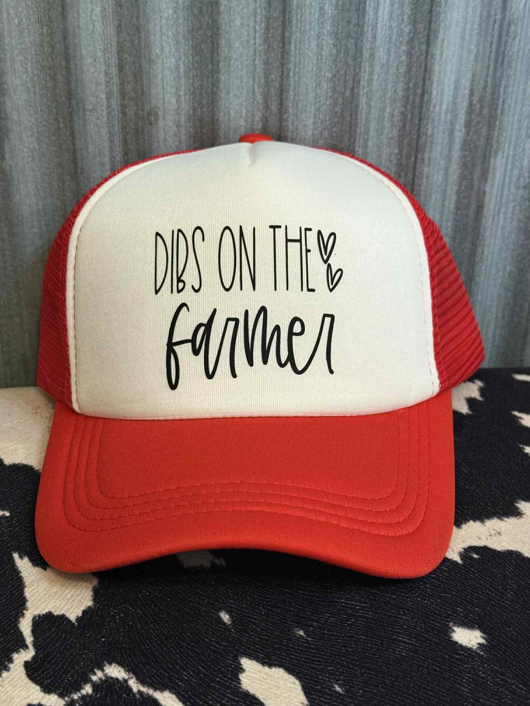 DIBS ON THE FARMER TRUCKER HAT