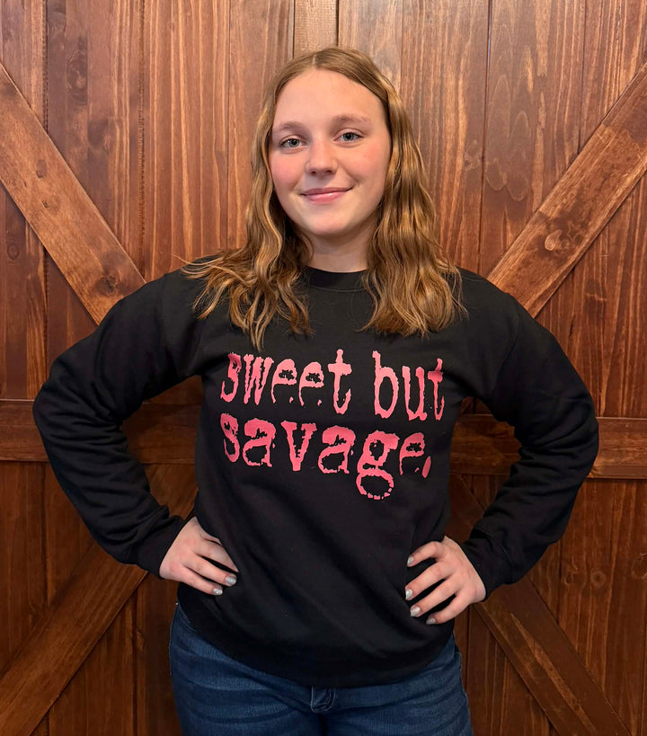 SWEET BUT SAVAGE GRAPHIC CREWNECK