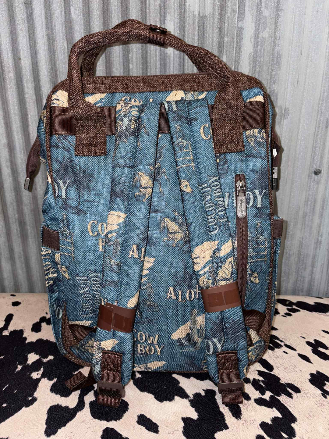 BLUE WRANGLER VINTAGE COWBOY BACKPACK