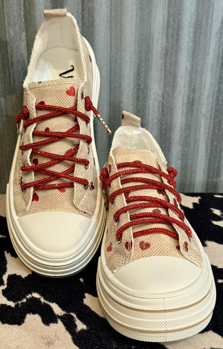 I HEART YOU SLIP ON SNEAKERS