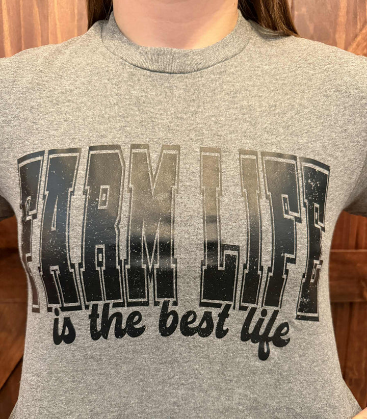 FARM LIFE IS THE BEST LIFE GRAPHIC TEE
