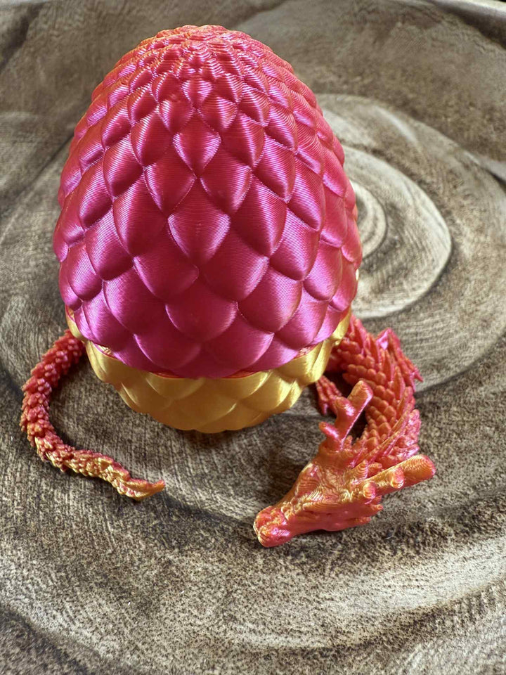 3D DRAGON EGG WITH DRAGON