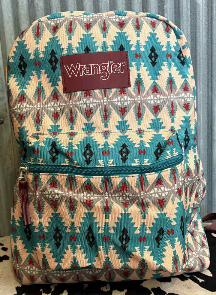 TURQUOISE WRANGLER AZTEC BACKPACK