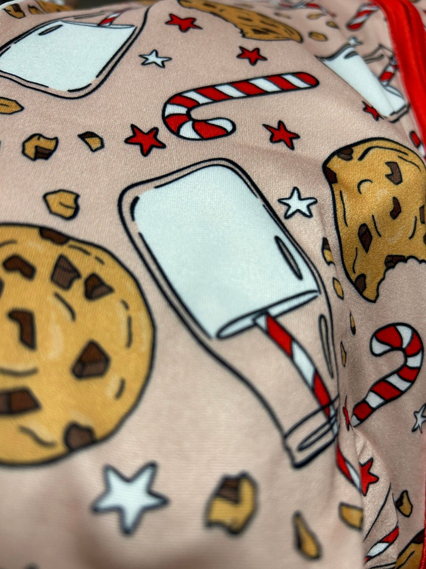 CHRISTMAS COOKIES & MILK LONG SLEEVE ROMPER/SLEEPER