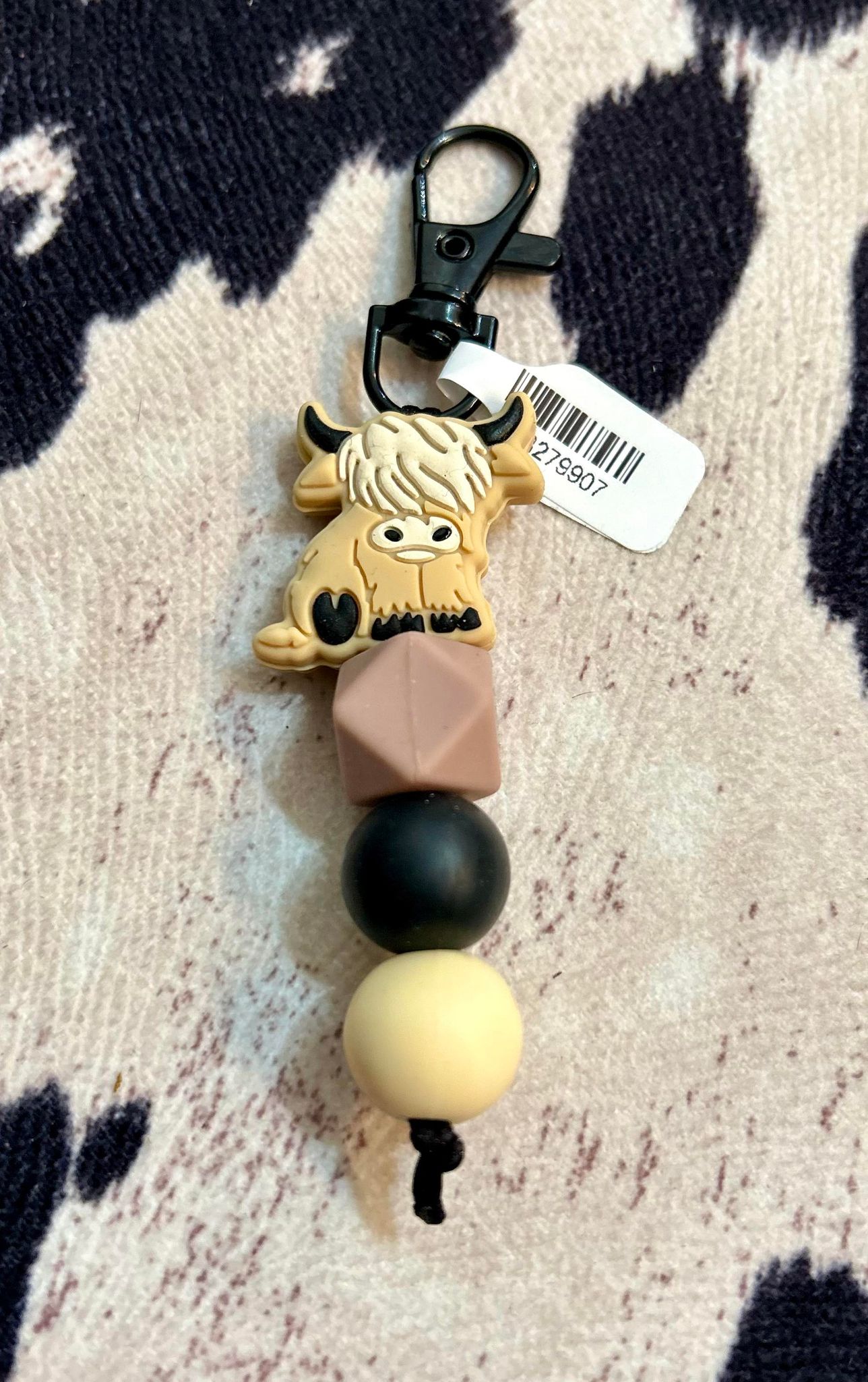 SILICONE CHARM KEYCHAIN