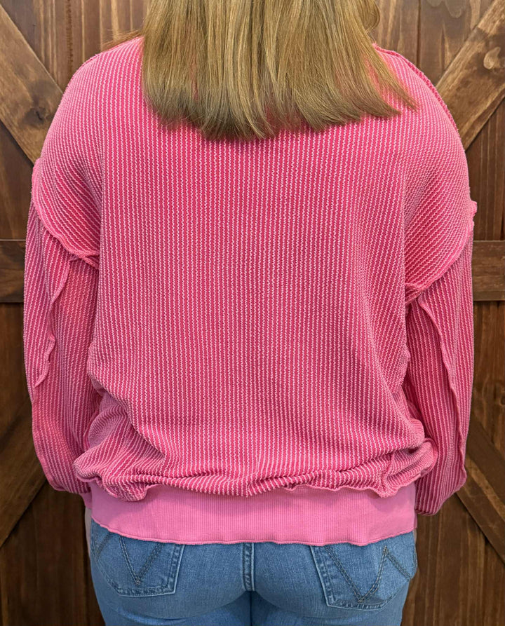 PIECE OF MY HEART LONG SLEEVE TOP