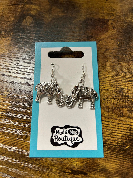 Elephant Dangle Earrings