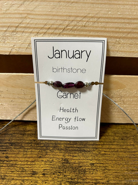 BIRTHSTONE STONE BRACELETS