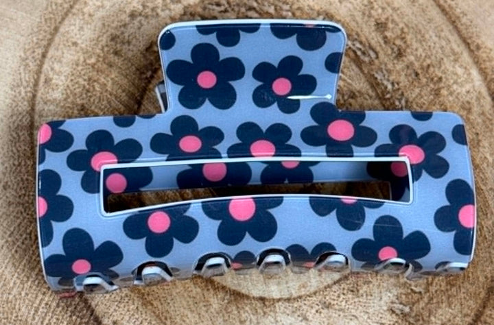 RETRO FLOWER CLAW CLIP