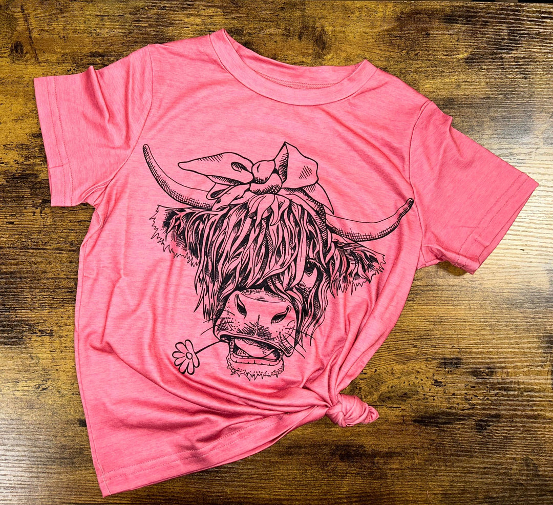 25% OFF KIDS HIGHLAND COW TEE