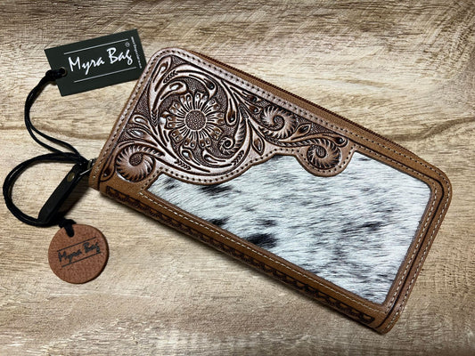 PECOS CREEK TRAIL HAIR ON HIDE WALLET