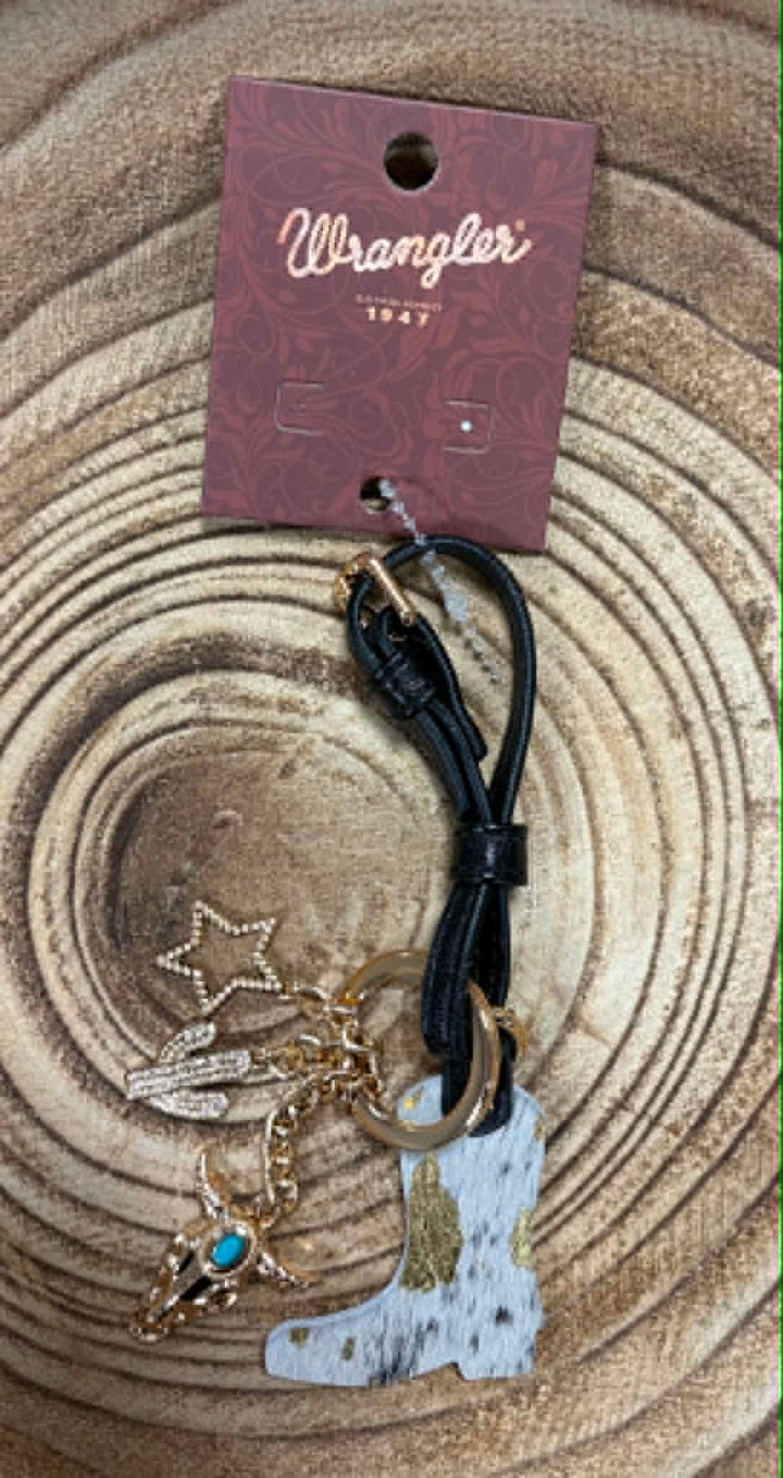 WRANGLER PURSE CHARM KEYCHAIN