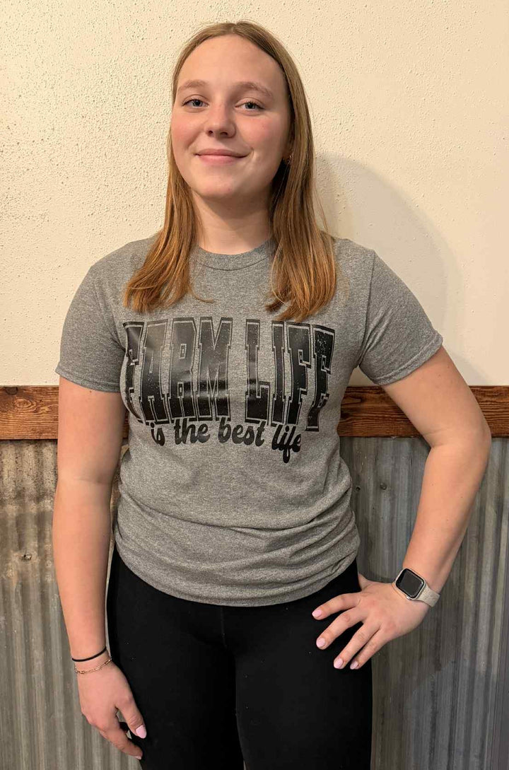 FARM LIFE IS THE BEST LIFE GRAPHIC TEE