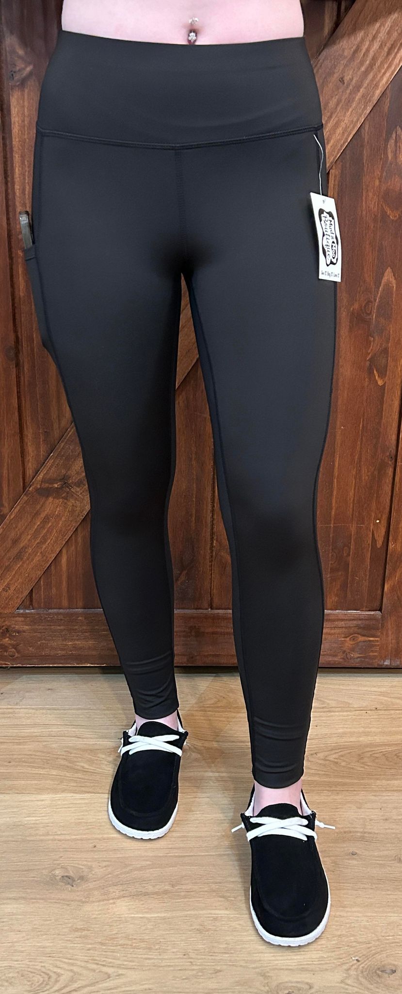 HIGH WAIST LEGGINGS WITH SIDE POCKETS