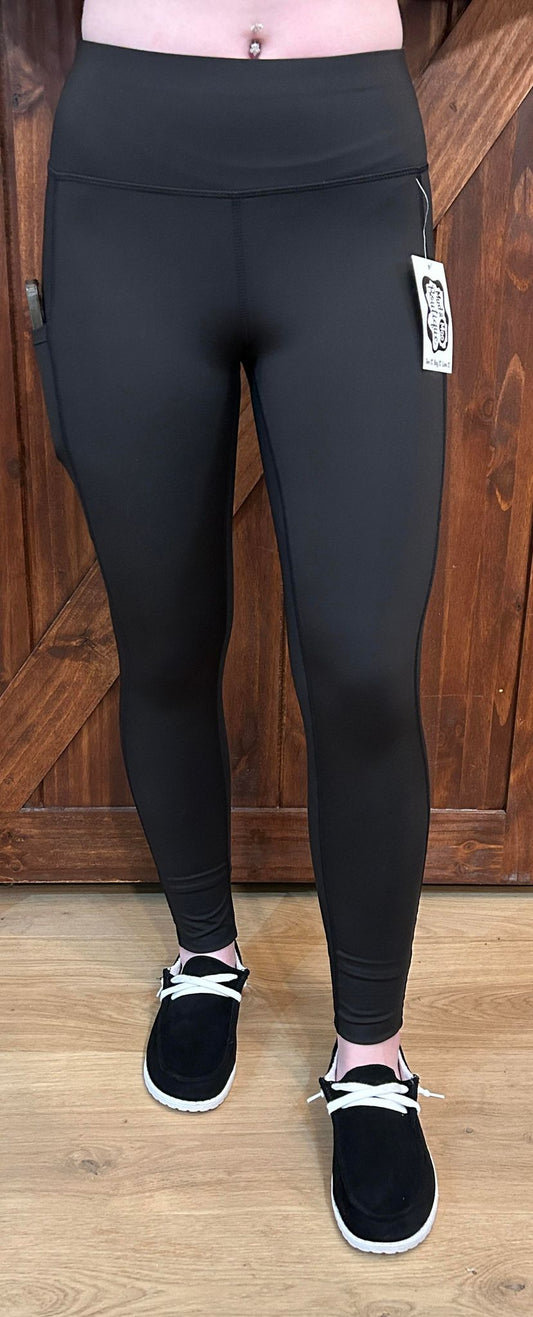 HIGH WAIST LEGGINGS WITH SIDE POCKETS