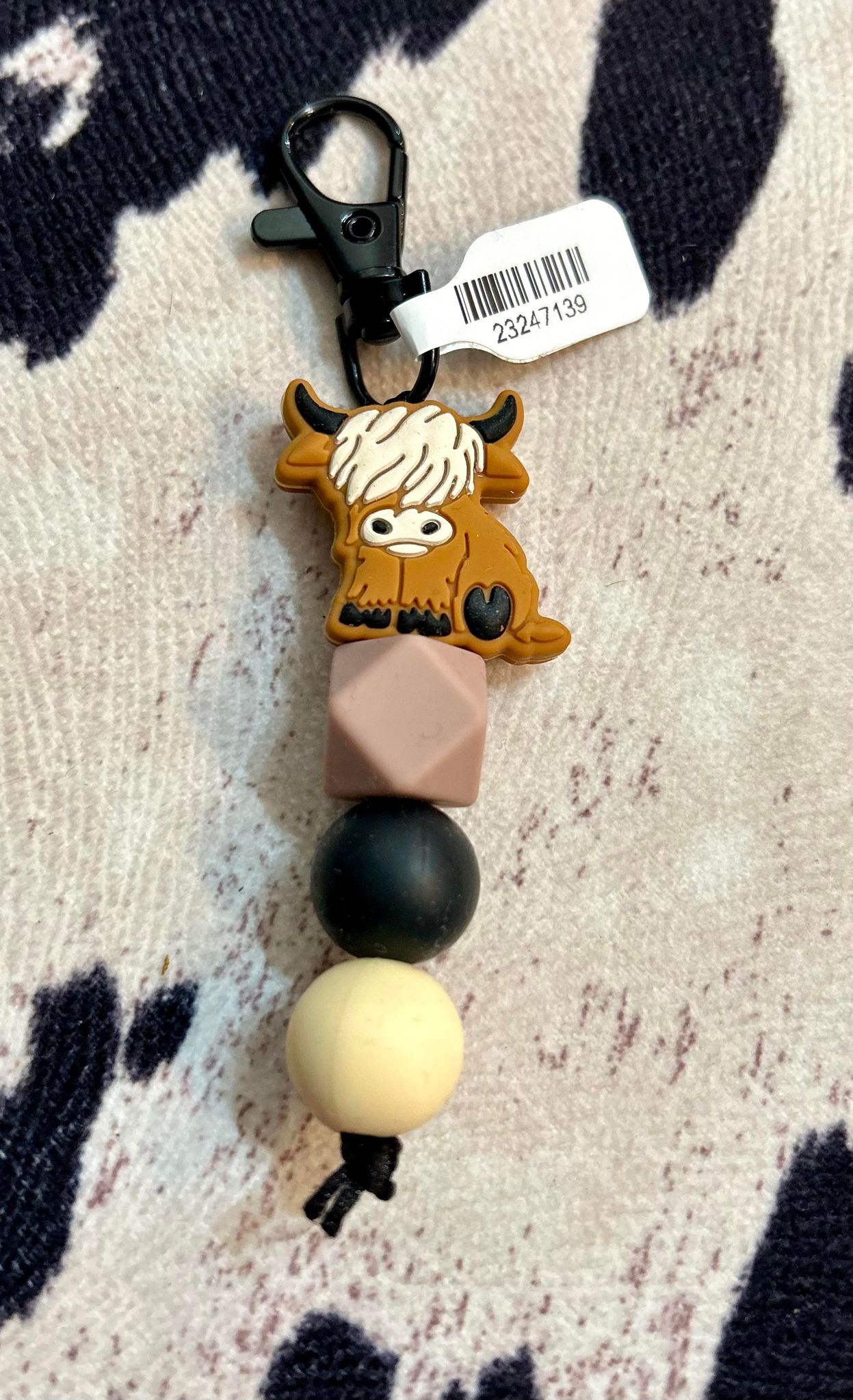 SILICONE CHARM KEYCHAIN