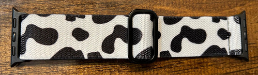 STRETCHY COW PRINT APPLE WATCH BAND