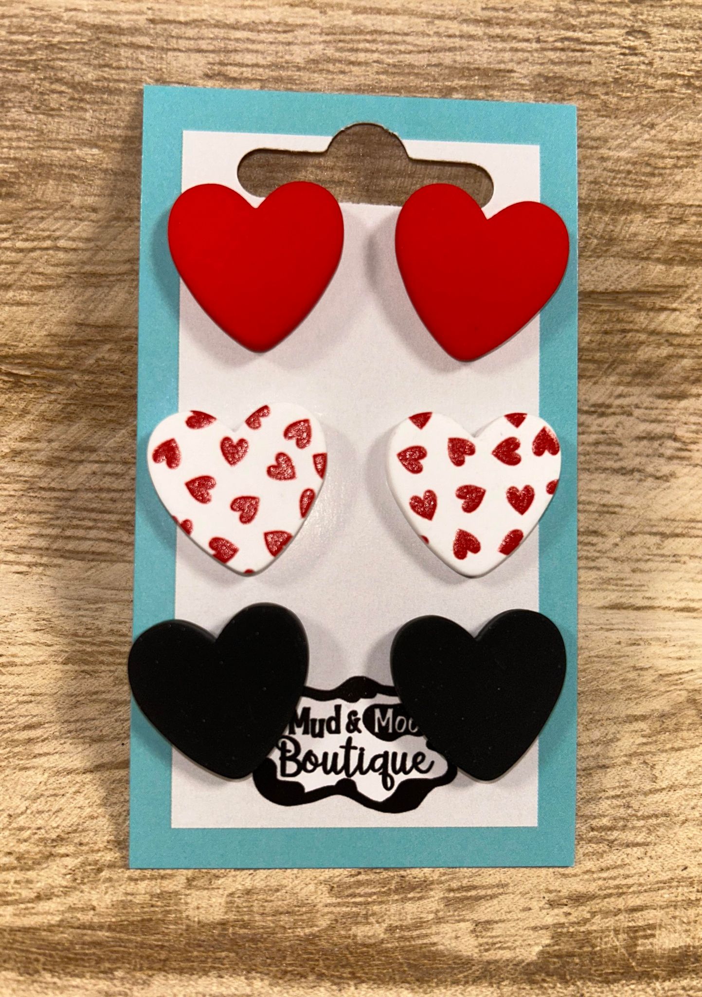 Silicone Heart Earrings (3 Pack)