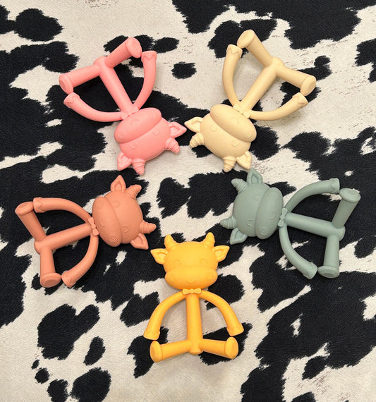 COW SILICONE TEETHER