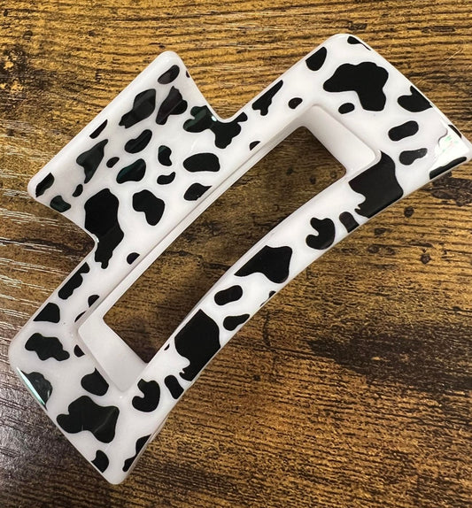 COW PRINT CLAW CLIP