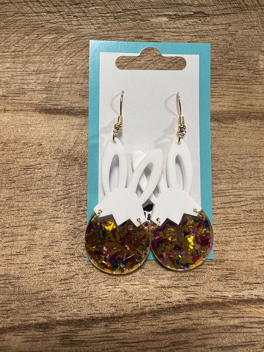 Sparkle Bunny Dangle Earrings