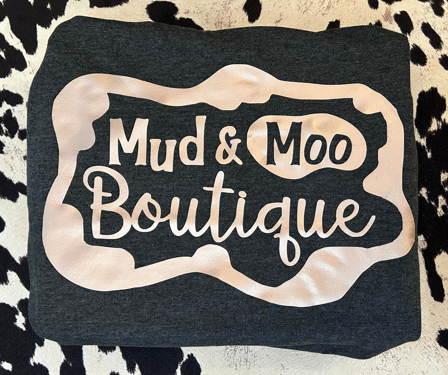 MUD & MOO ROSE GOLD CREW NECK