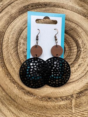 Hollow Round Dangle Earrings