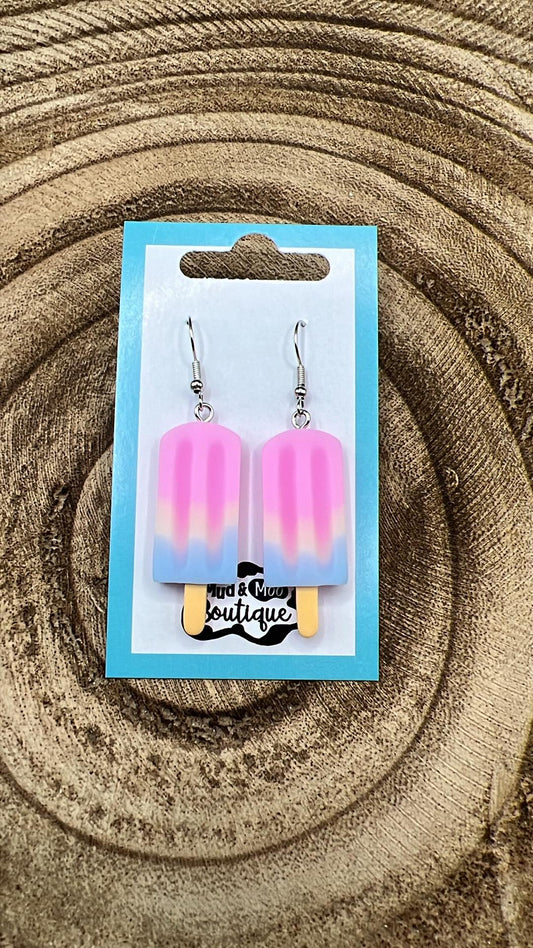 Cotton Candy Popsicle Earrings