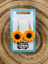 Sunflower Dangle Earrings