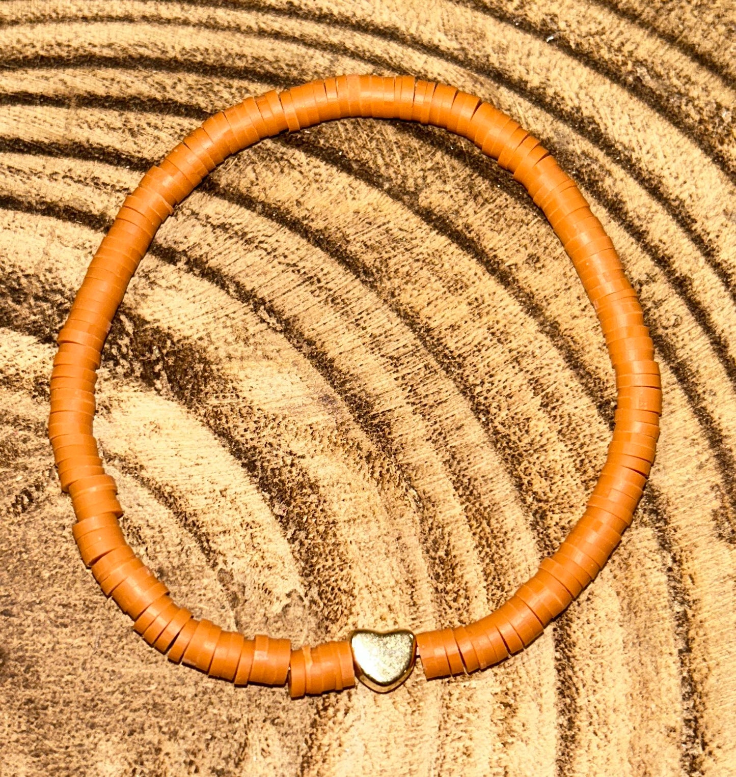 BROWN HEART BRACELET