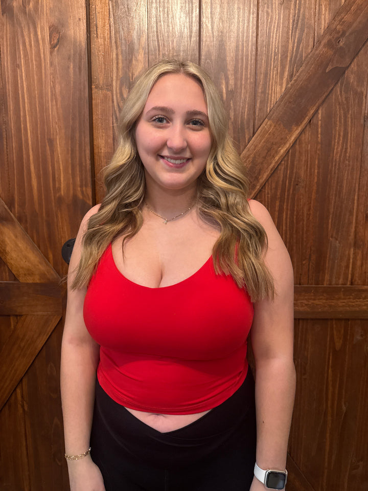 V NECK YOGA TOP (PLUS SIZE)
