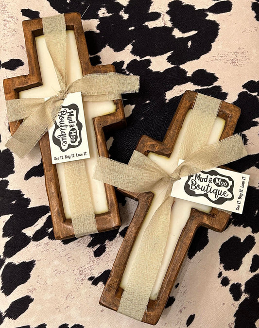 Sweet Vanilla Cross Candle