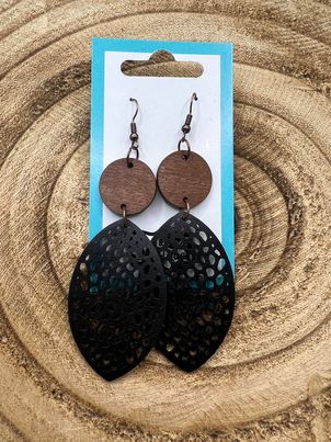 Hollow Teardrop Dangle Earrings