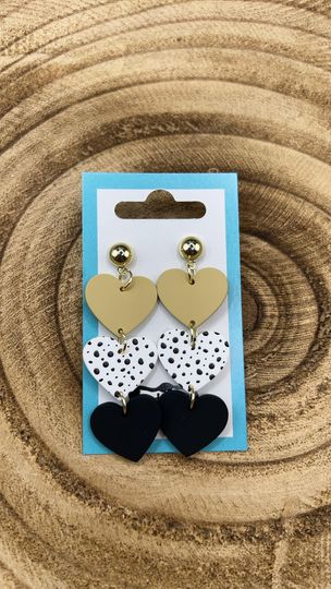 Heart Dangle Earrings