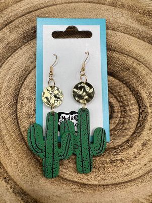 CACTUS DANGLE EARRINGS