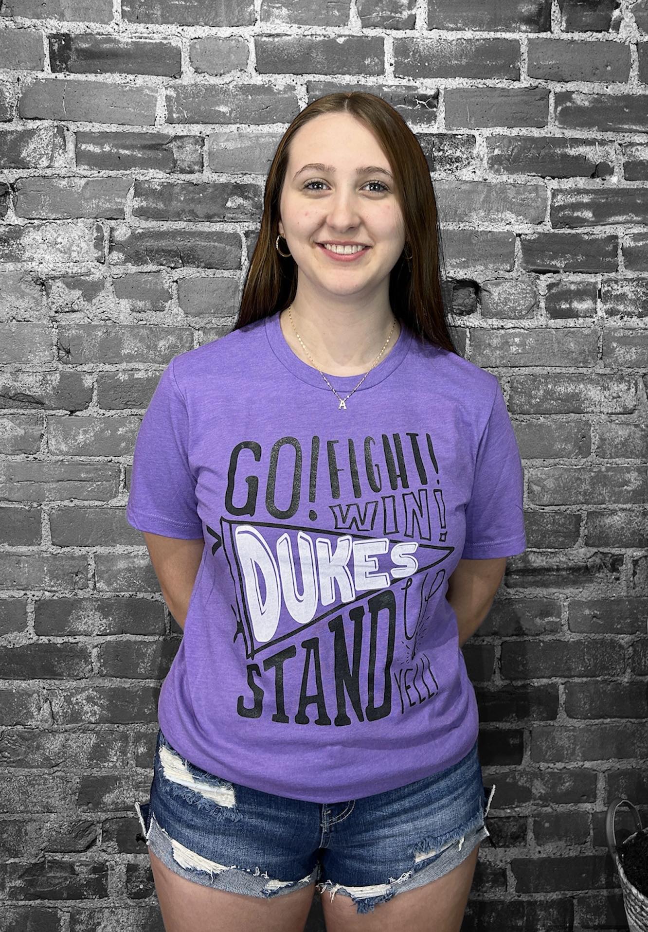 SALE GO FIGHT WIN DUKES GRAPHIC TEE