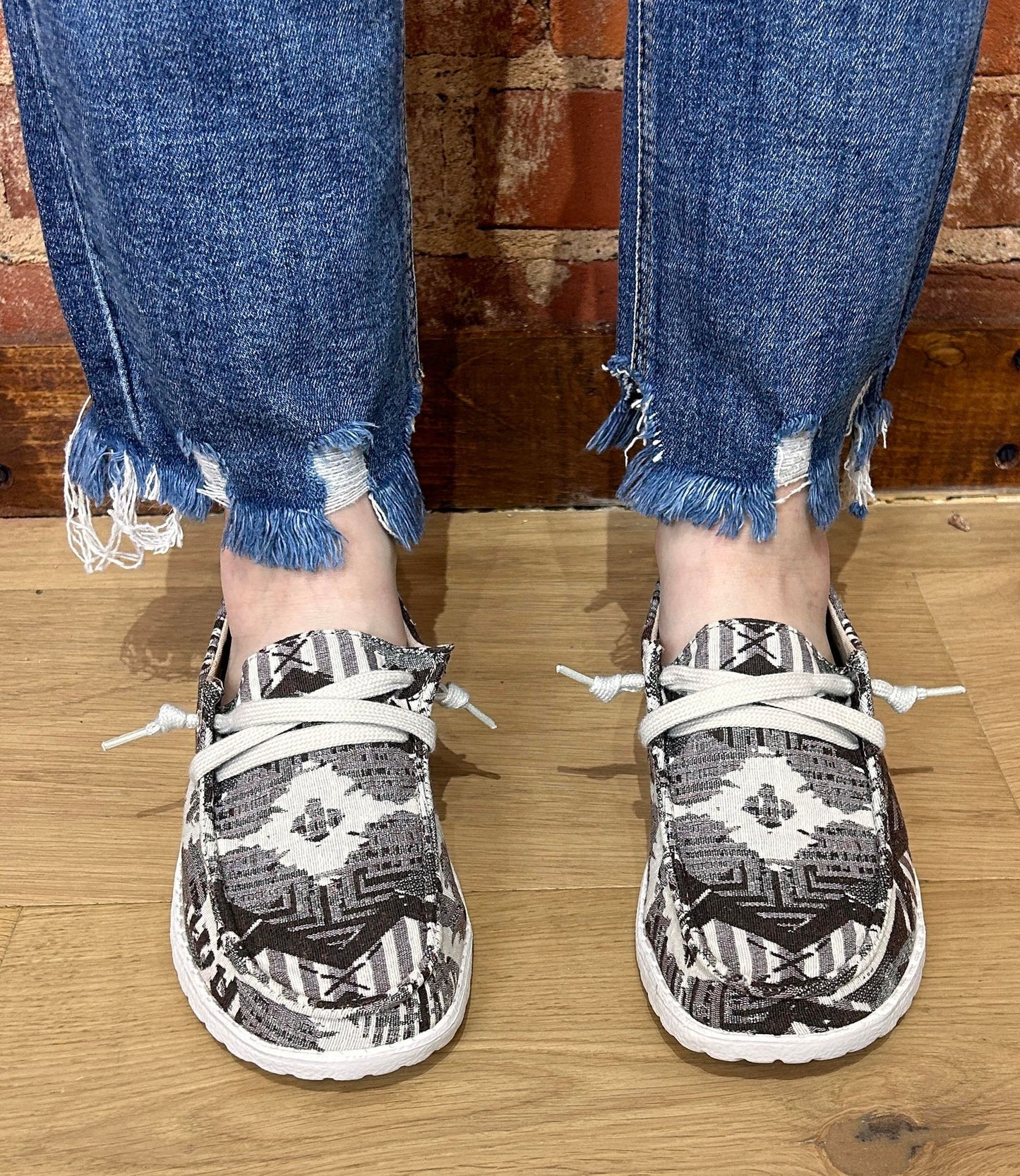 TAKE THE HIGH ROAD SLIP ON SNEAKERS