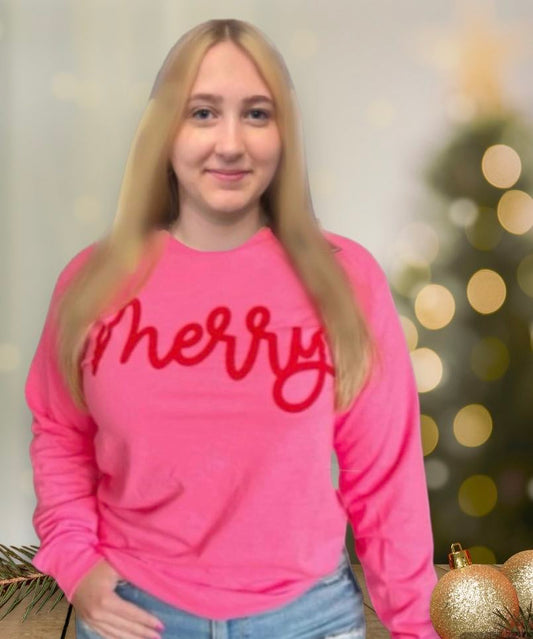 MERRY PINK LONG SLEEVE