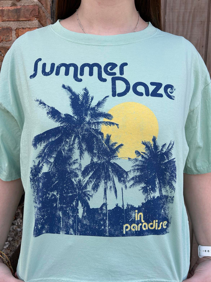 SUMMER DAZE CROPPED TEE