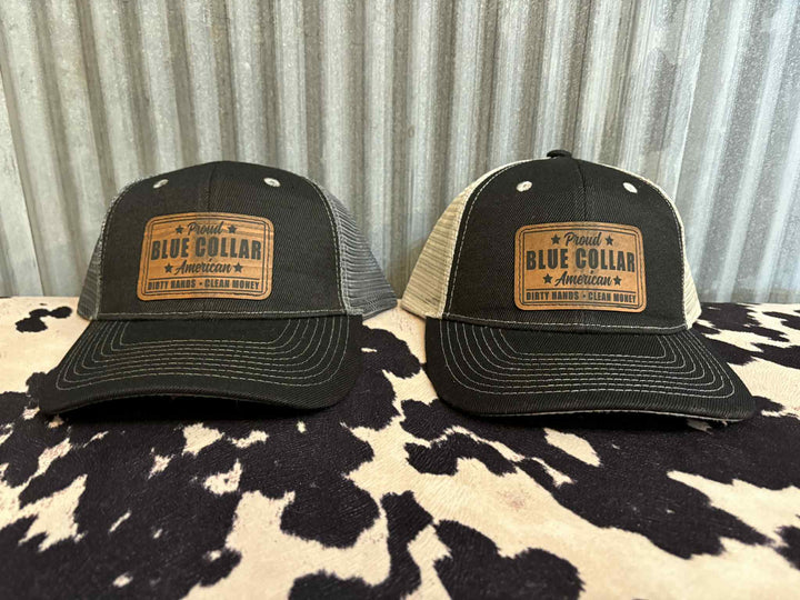 PROUD BLUE COLLAR TRUCKER HAT