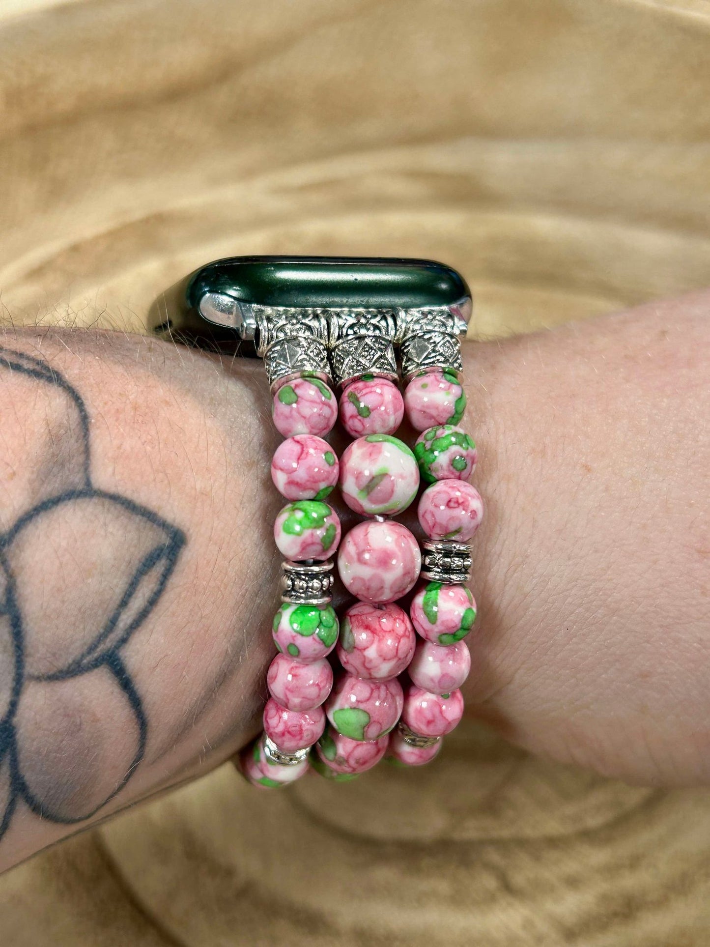 BOHO BEADED JEWELRY STRETCHY APPLE WATCH BAND