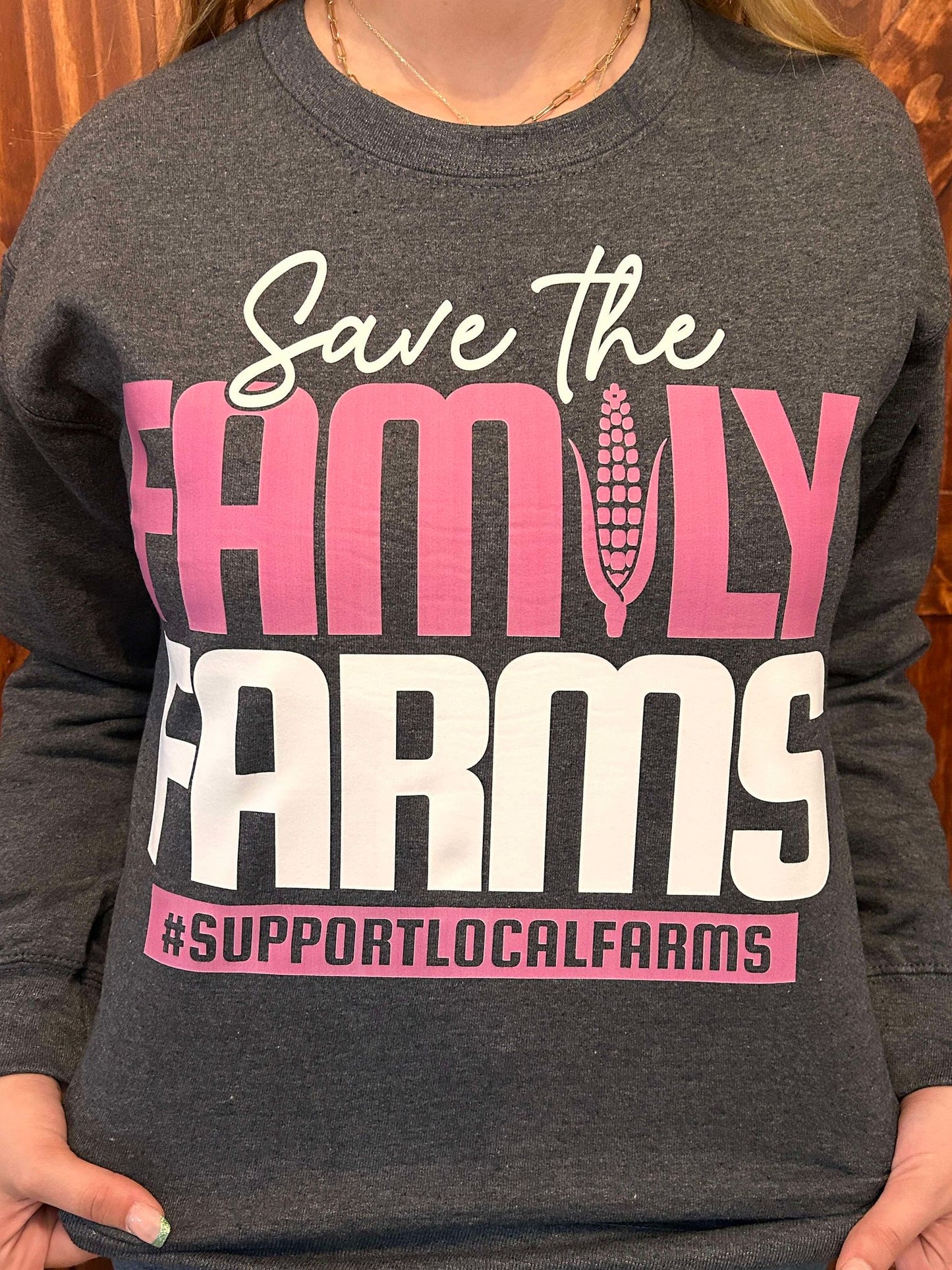 SAVE THE FAMILY FARMS CREWNECK