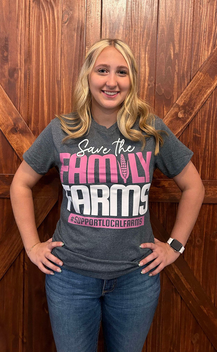SAVE THE FAMILY FARMS GRAPHIC TEE